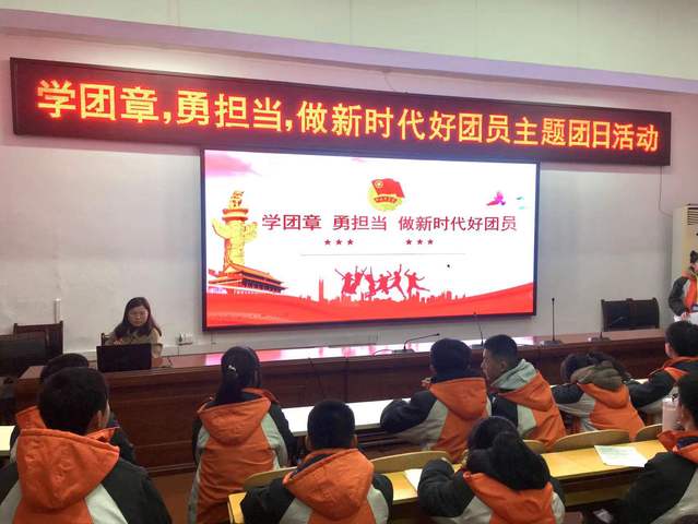 学团章、勇担当 做新时代好团员——主题团日活动