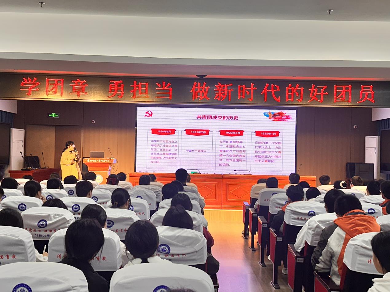 《学团章 勇担当 做新时代好团员》                              ————主题团课