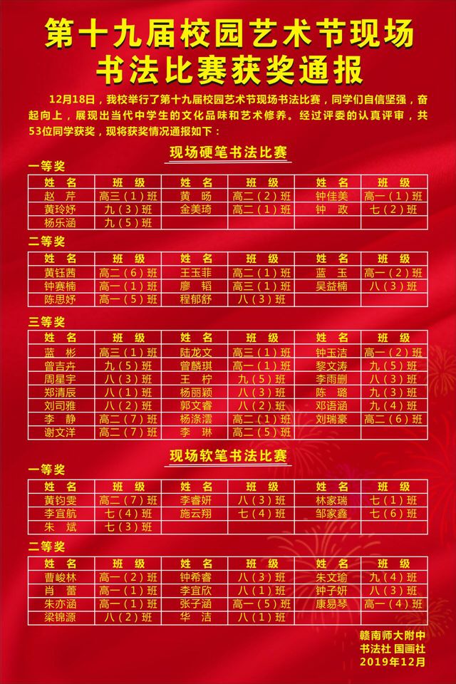喜报