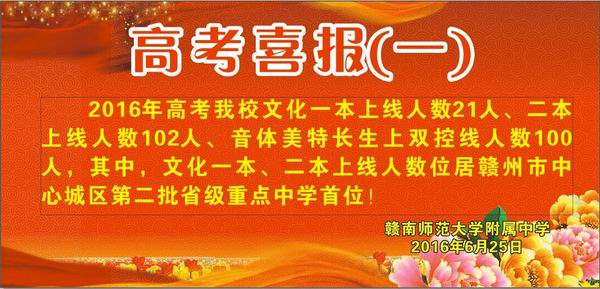 高考喜报（一）