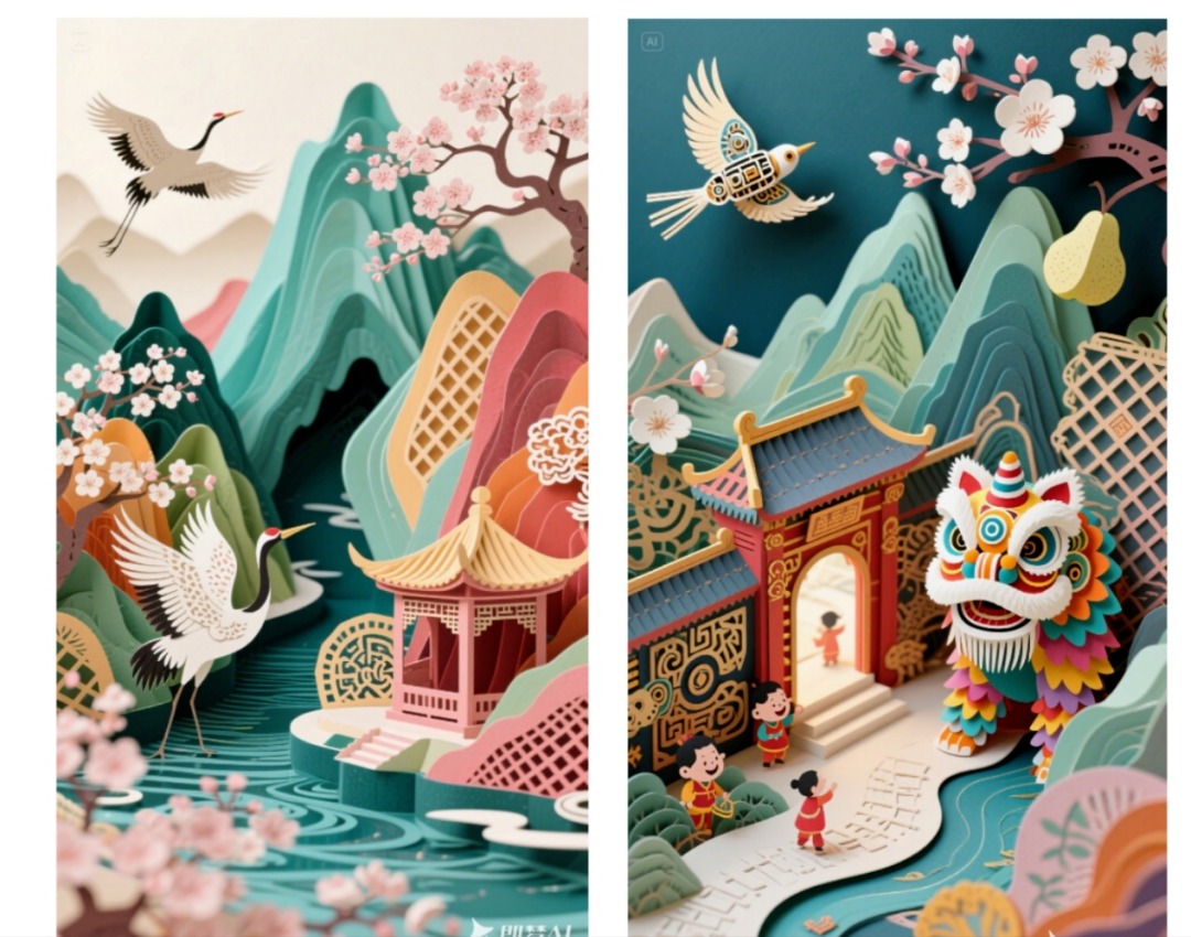 AIGC赋能案例 | “灵境画语”创意纸雕——AI深度探索，让非遗纸雕“活”起来