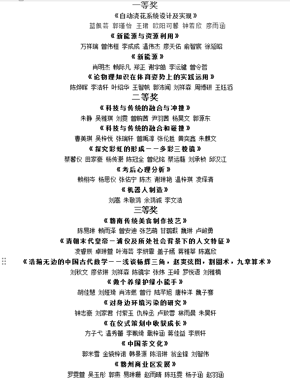 躬行实践，力学笃行 ——八年级研究性学习分享会